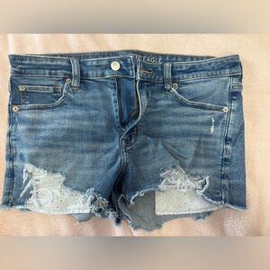 American Eagle High Rise Shortie Shorts
